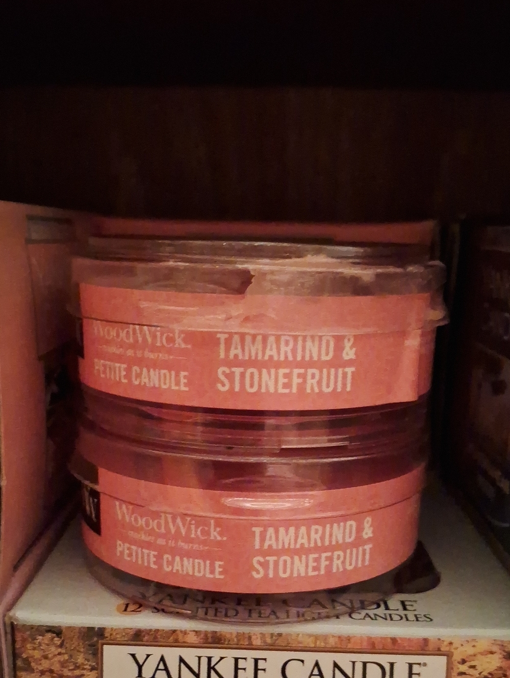 2 Woodwick Tamarind & Stonefruit Petite Candle - Rose Pink